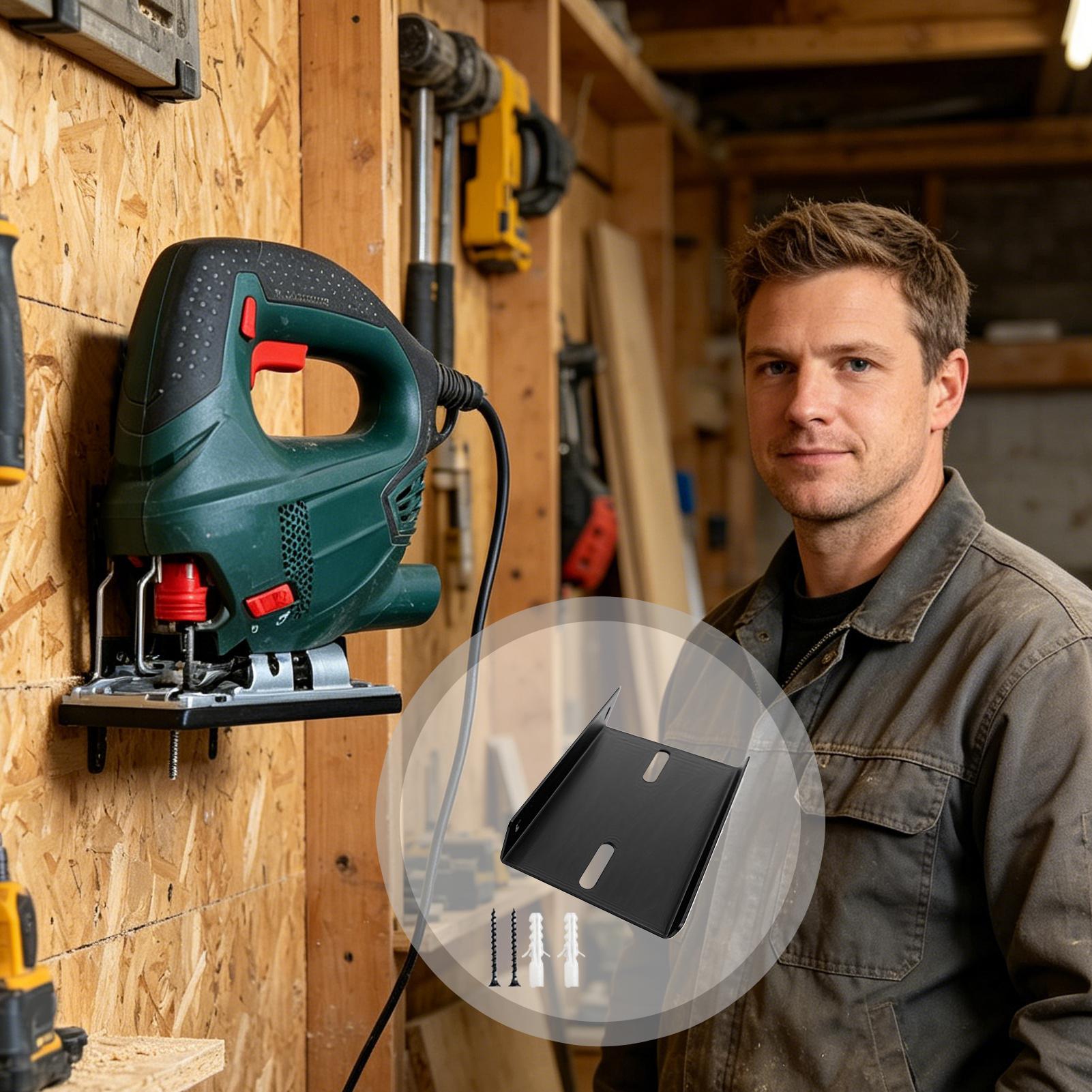Workshop Tools Store - Saw Holder Wall Mount Metal Universal