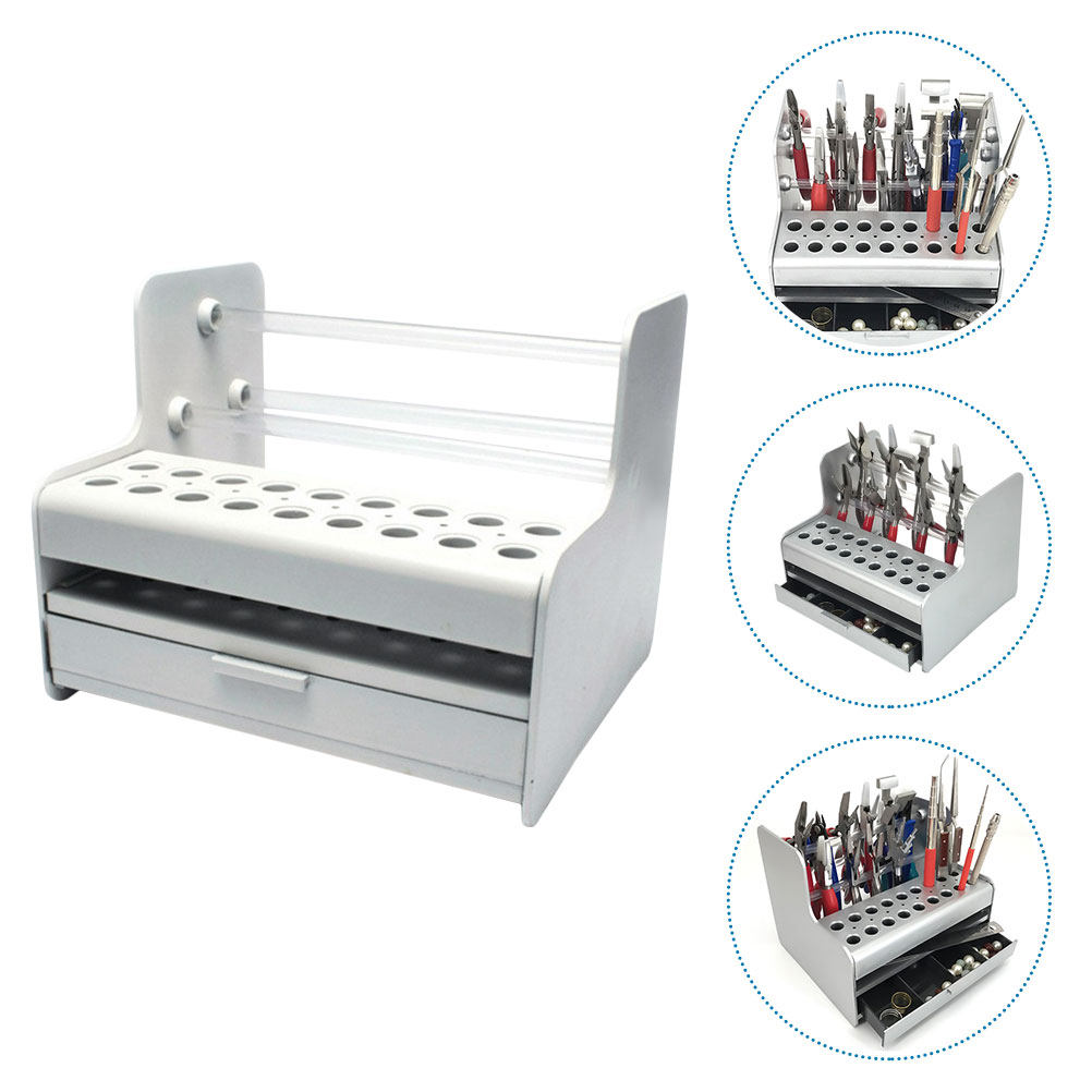 Workshop Tools Bench - Small Pliers Organizer Desktop Tool Rack