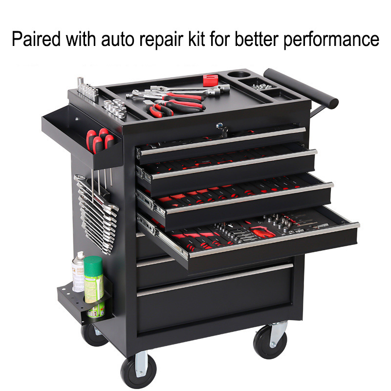 Workshop Tools Cabinet - 5 Drawer Storage Tool Box Trolley