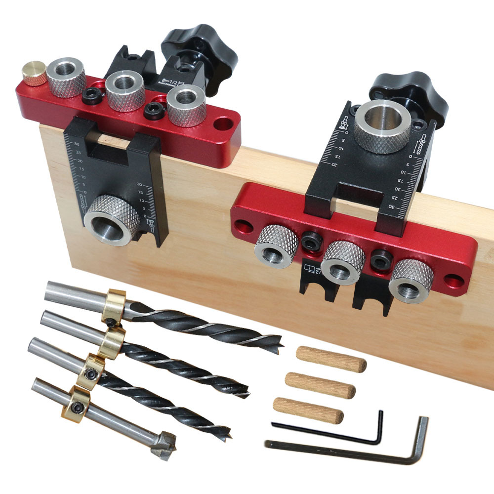 Pocket Hole Jig - 3 In 1 Universal Dowel &