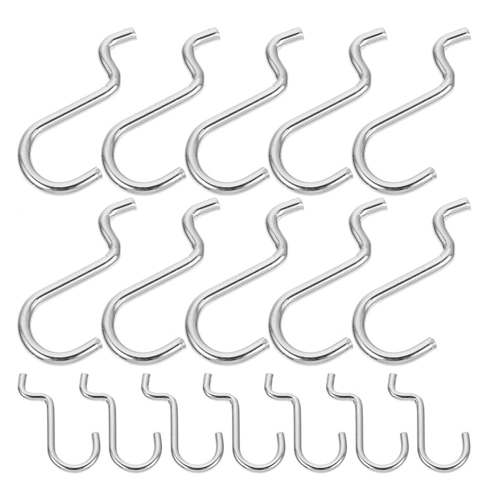 Workshop Tools Store - 24Pcs Strong Metal Pegboard Hooks Heavy