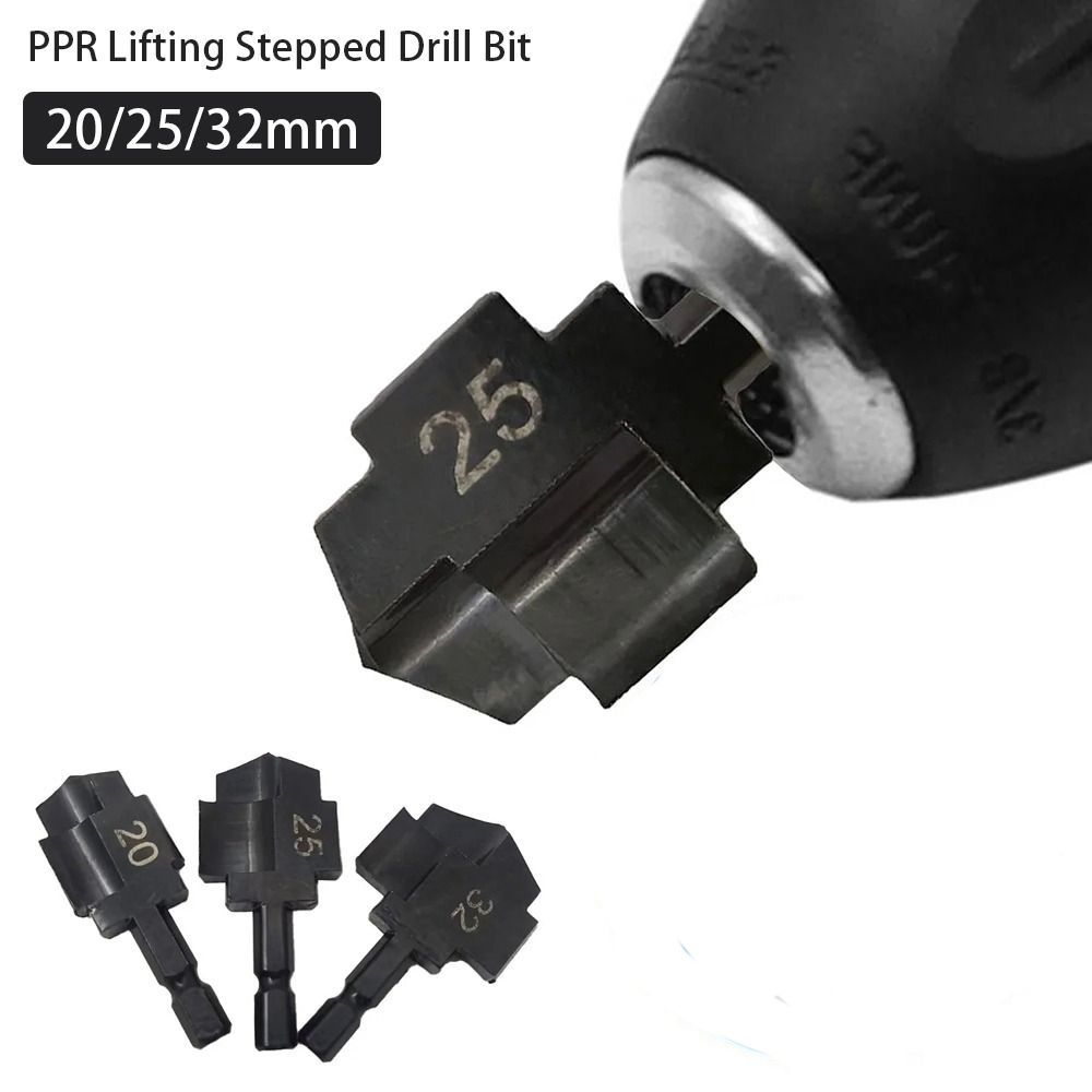 Power Tools For Workshop - 1/3Pcs PPR Lifting Stepped Drill Bit