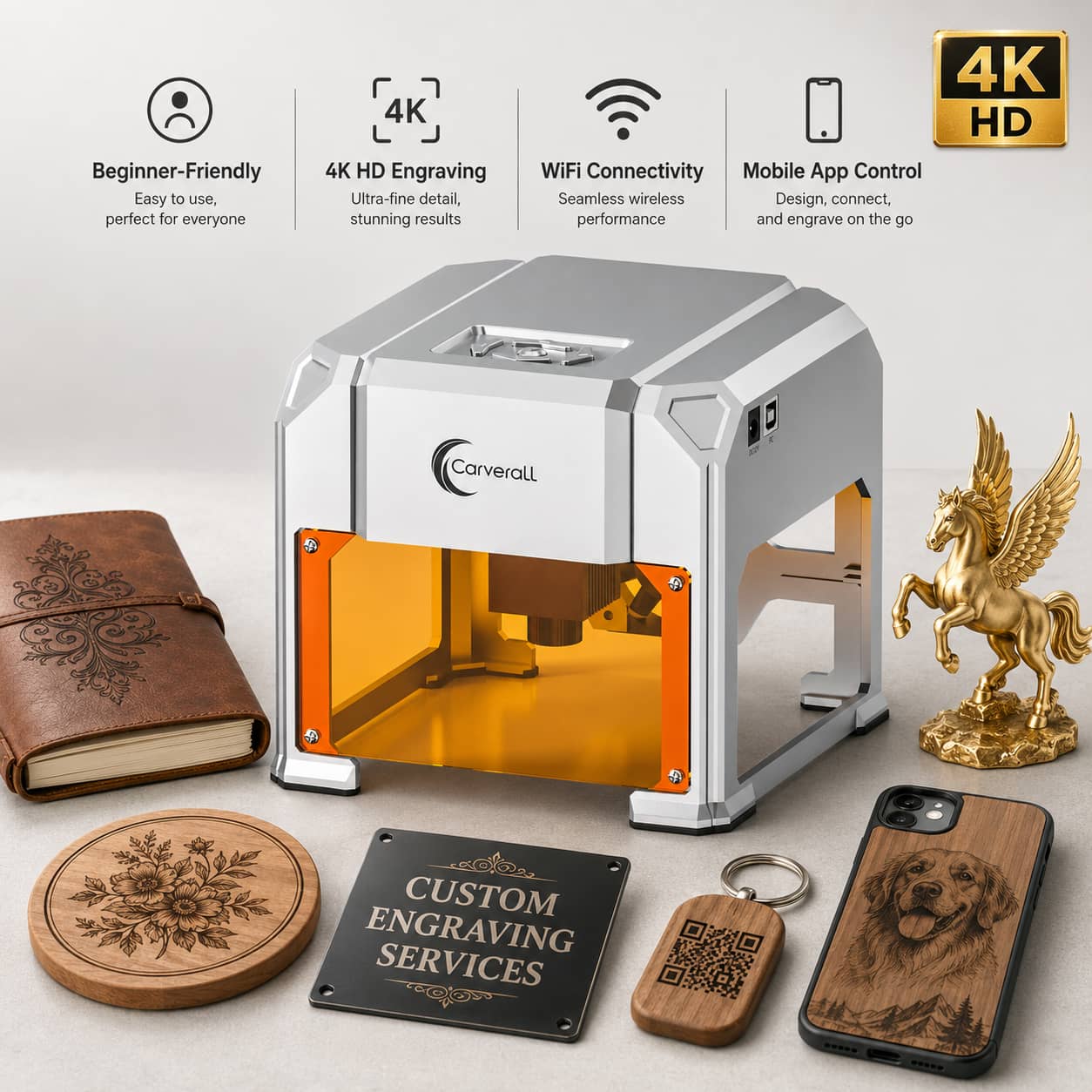 Workshop Tools Wood - Carverall Laser Engraver Machine, K4 3W,