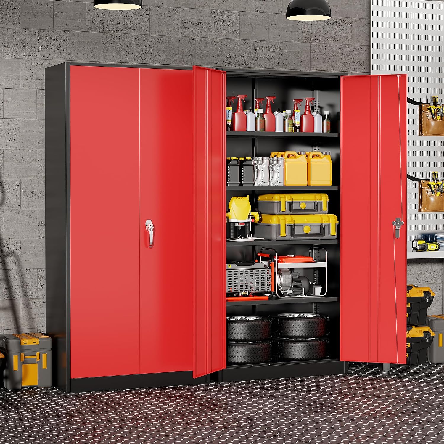 Heavy Duty Metal Garage Storag - Workshop Tools Cabinet review and price