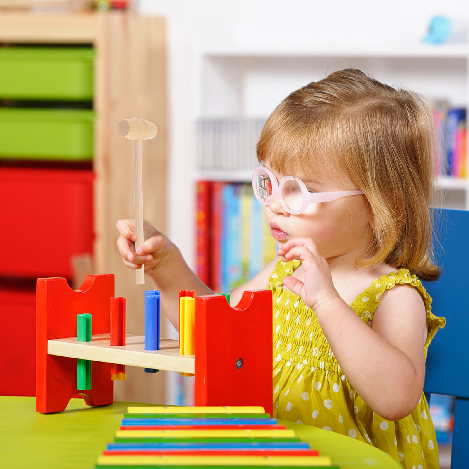 20Pcs Kid Wooden Mini Mallet U - Mallet Wood Carving review and price