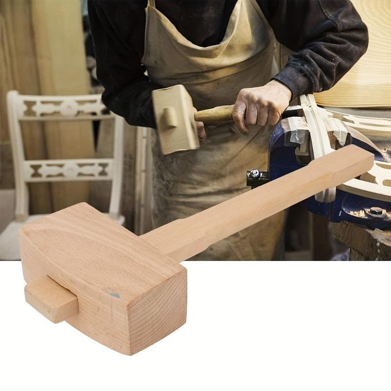1PC DIY Leather Beech Solid Wo - Mallet Wood Carving review and price