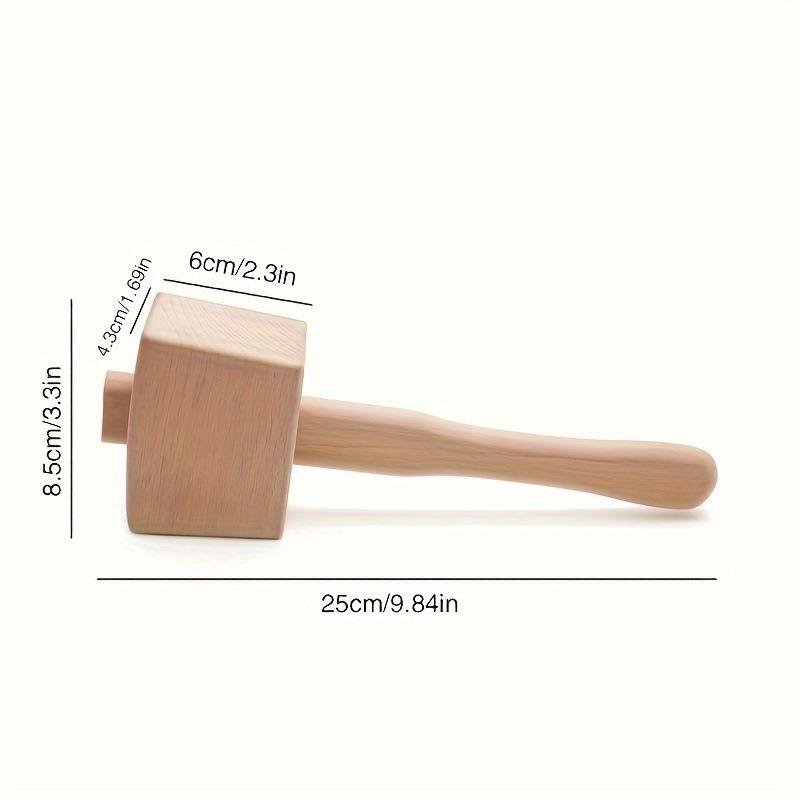 1PC DIY Leather Beech Solid Wo - Mallet Wood Carving review and price