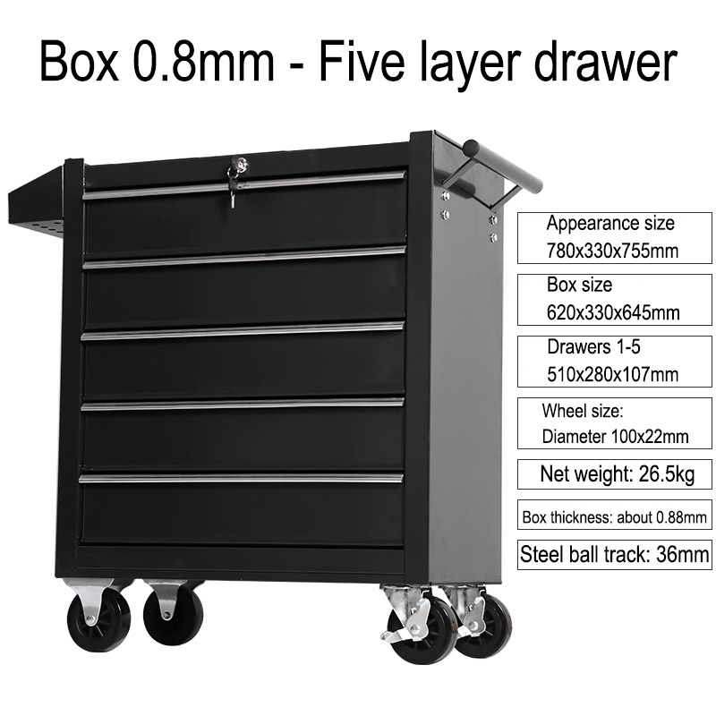5 Drawer Storage Tool Box Trol - Workshop Tools Cabinet review and price