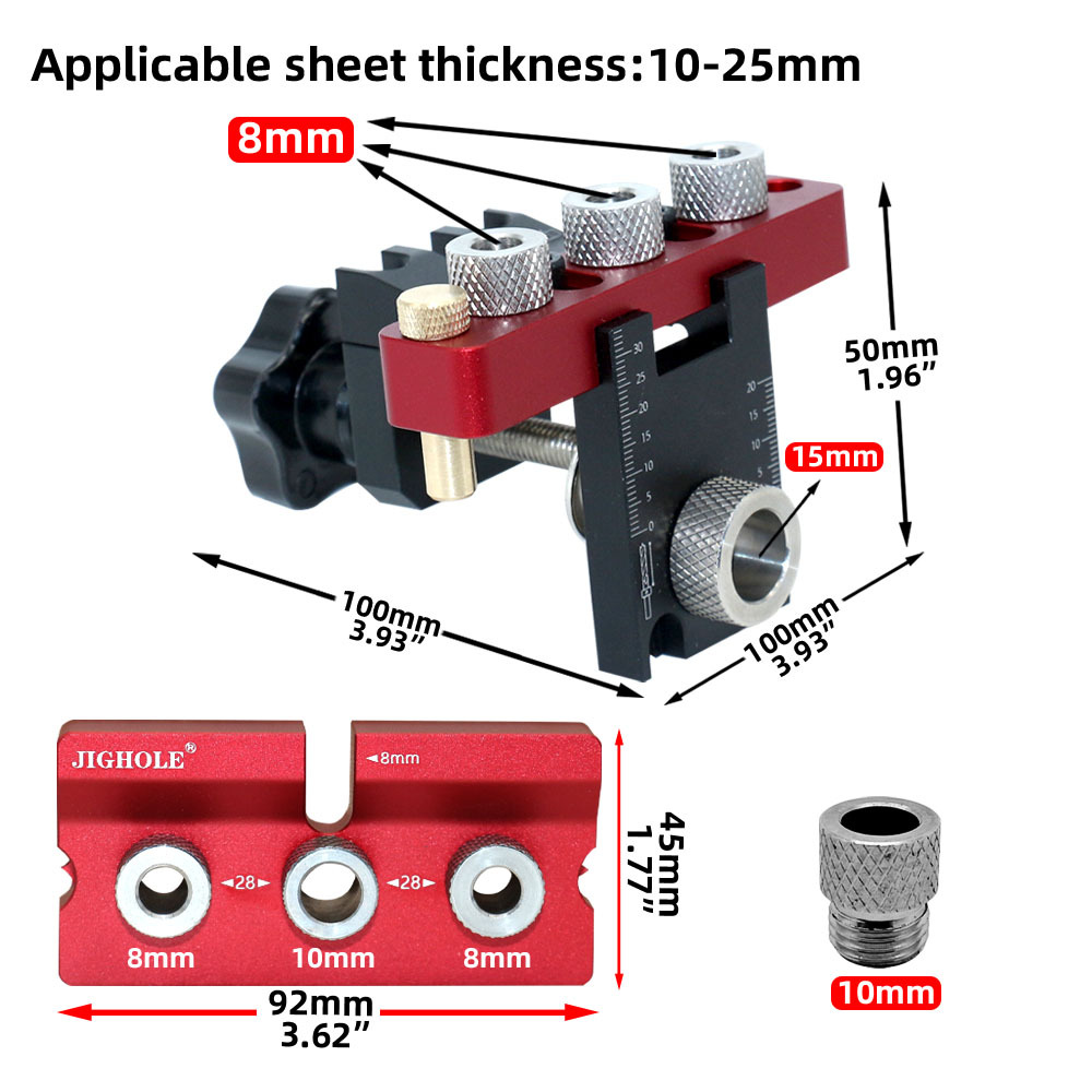 3 In 1 Universal Dowel & Pocke - Pocket Hole Jig review and price