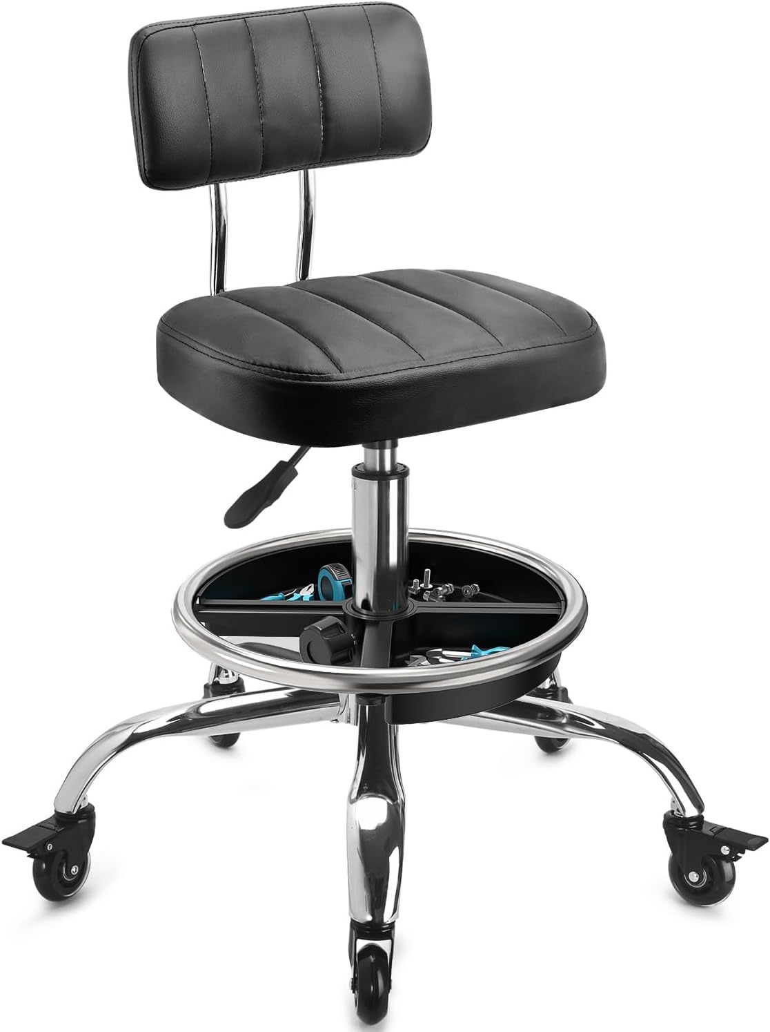 Garage Mechanic Stool With Bac - Mechanical Tools In Workshop review and price