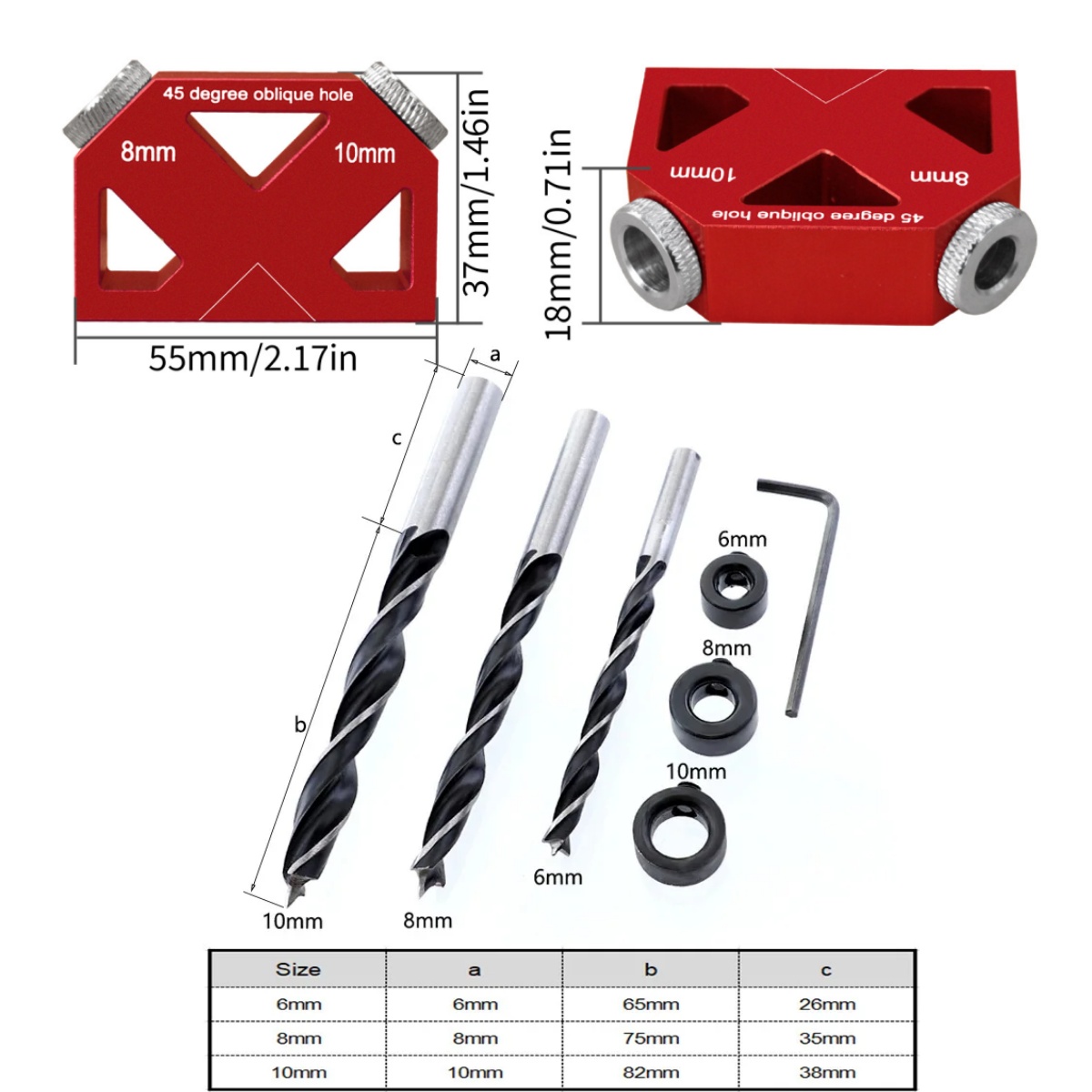 45° Aluminum Pocket Hole Jig K - Pocket Hole Jig review and price